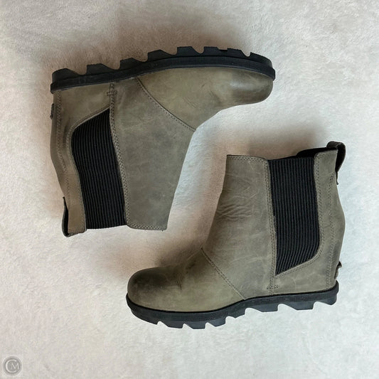 Boots Ankle Heels By Sorel In Green, Size: 8