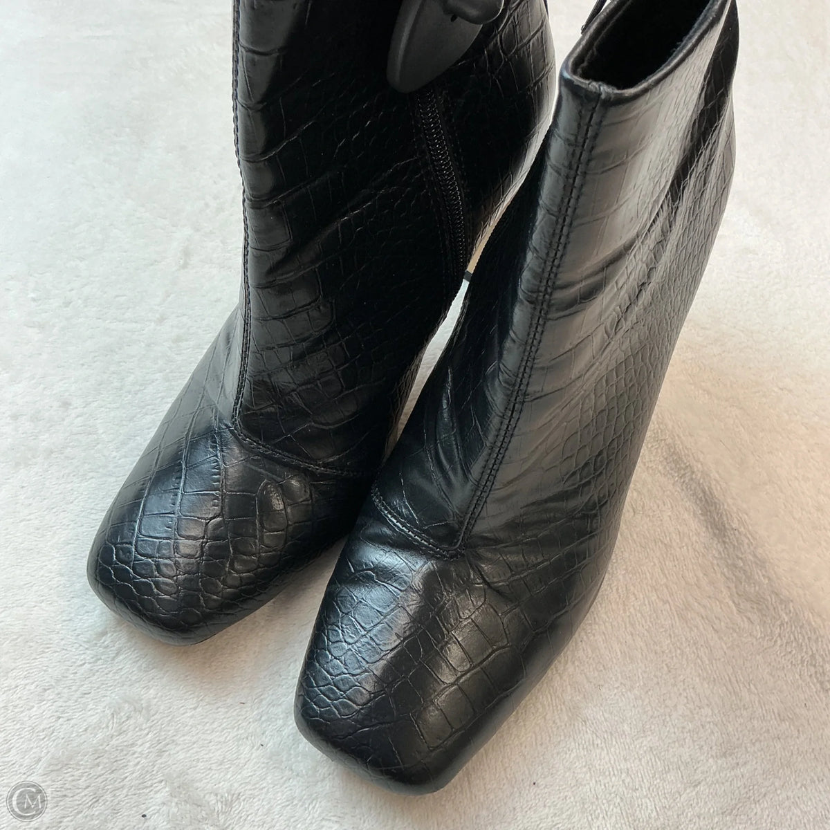 Boots Ankle Heels By Express In Black, Size: 8