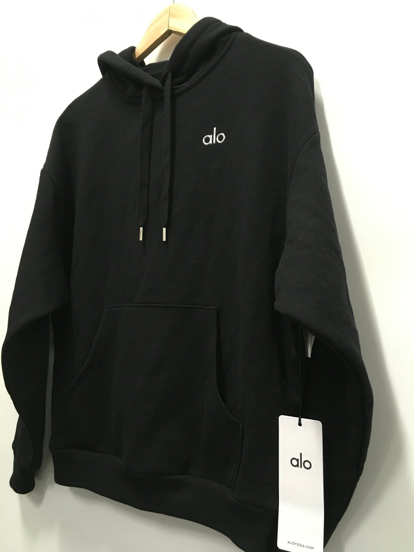 Athletic Sweatshirt Hoodie By Alo In Black, Size: Xs