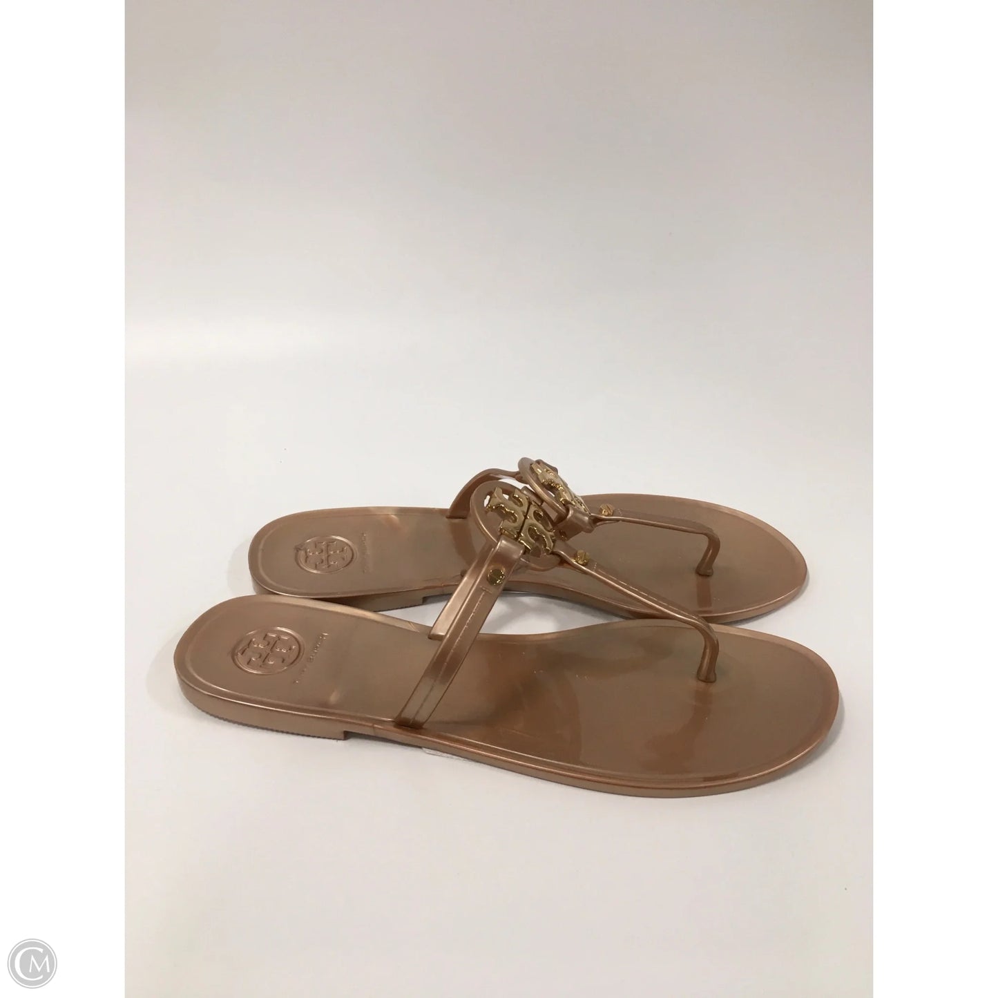 Sandals Designer By Tory Burch In Rose Gold, Size: 8