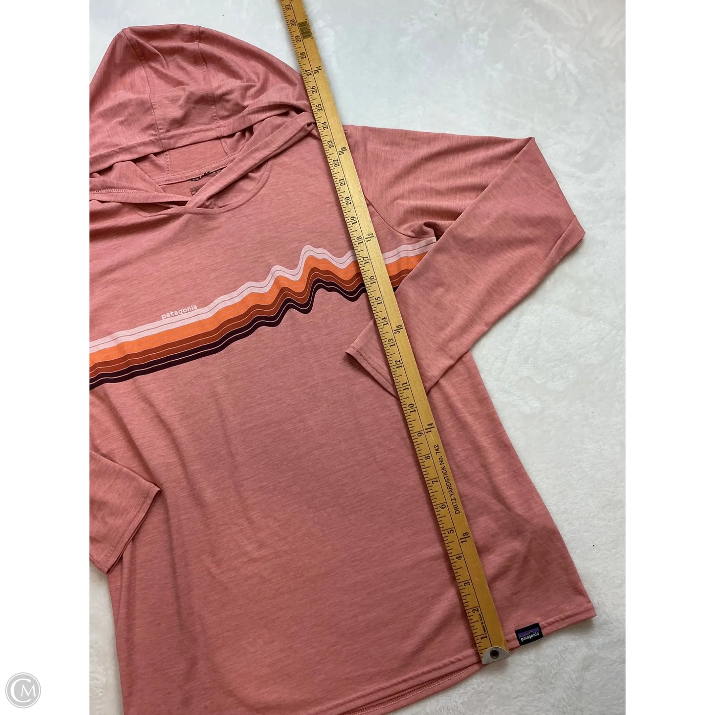 Athletic Top Long Sleeve Hoodie By Patagonia In Pink, Size: S