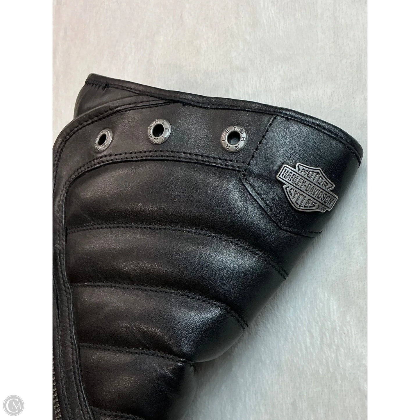 Boots Mid-calf Heels By Harley Davidson In Black, Size: 10