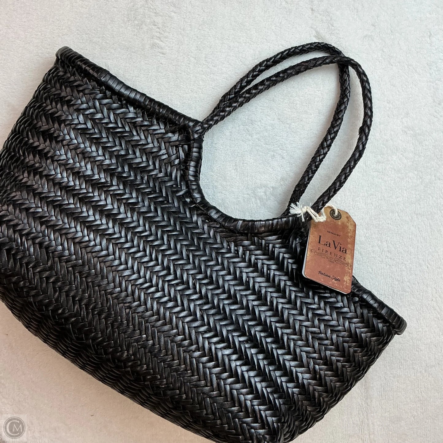 Handbag Leather By Clothes Mentor, Size: Medium