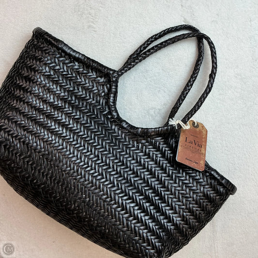 Handbag Leather By Clothes Mentor, Size: Medium