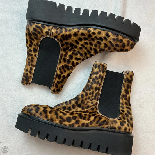 Boots Designer By Stuart Weitzman In Animal Print, Size: 6.5