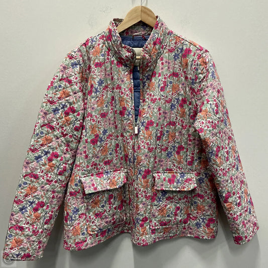 Jacket Puffer & Quilted By Bagatelle In Floral Print, Size: Xl