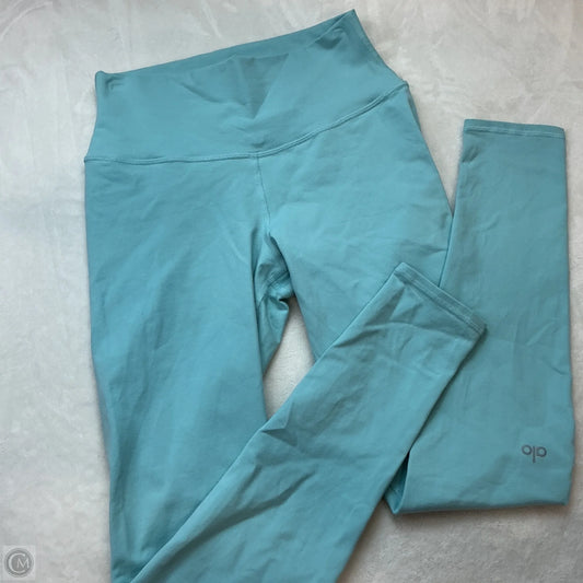 Athletic Leggings By Alo In Aqua, Size: M