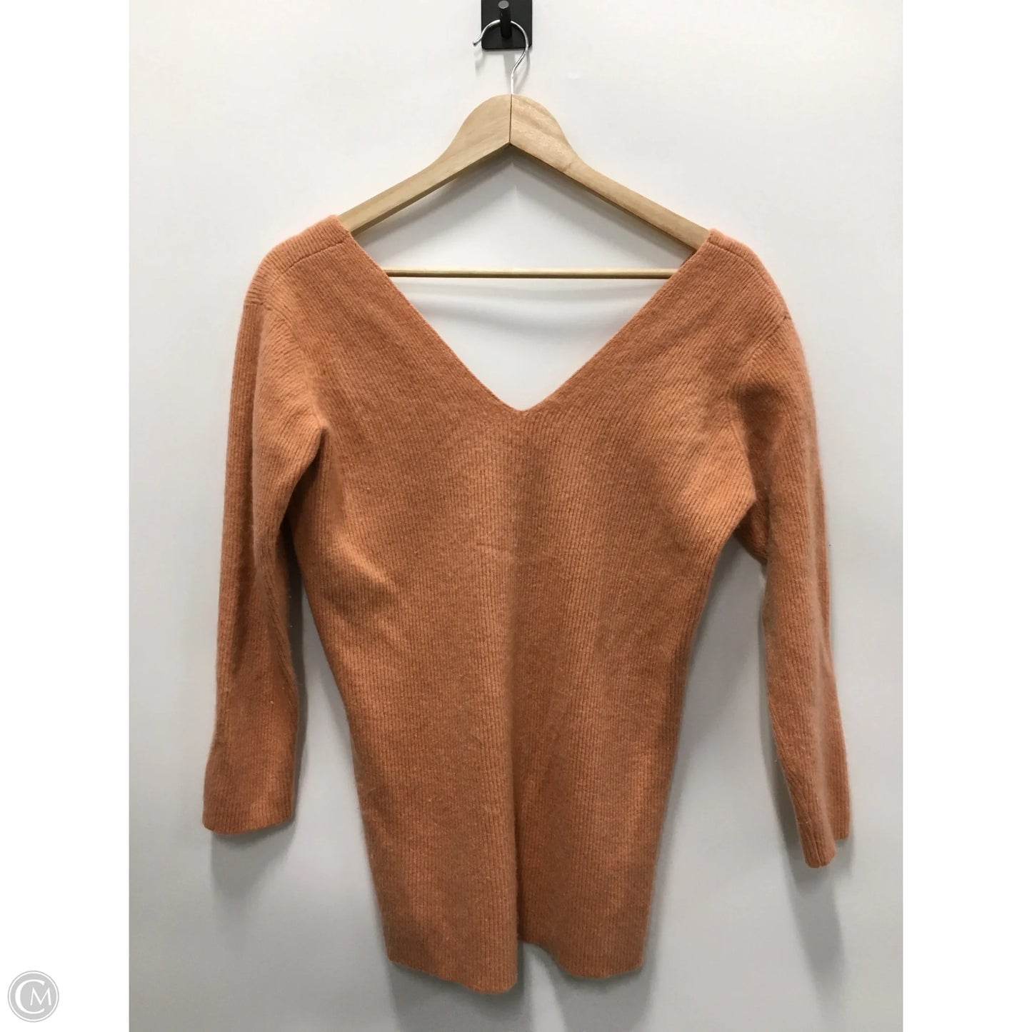 Sweater Cashmere By Calvin Klein In Orange, Size: S