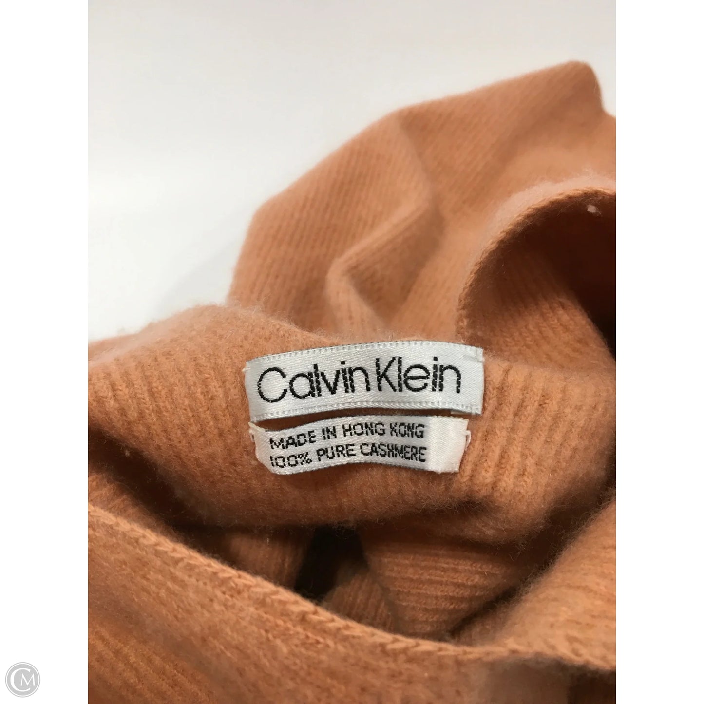 Sweater Cashmere By Calvin Klein In Orange, Size: S