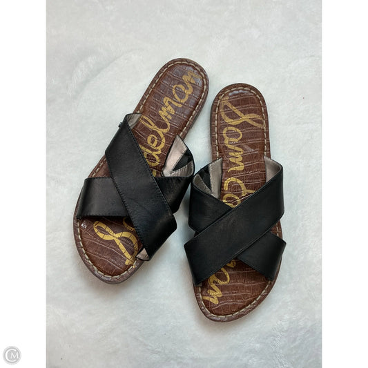 Sandals Flats By Sam Edelman In Black & Brown, Size: 7.5