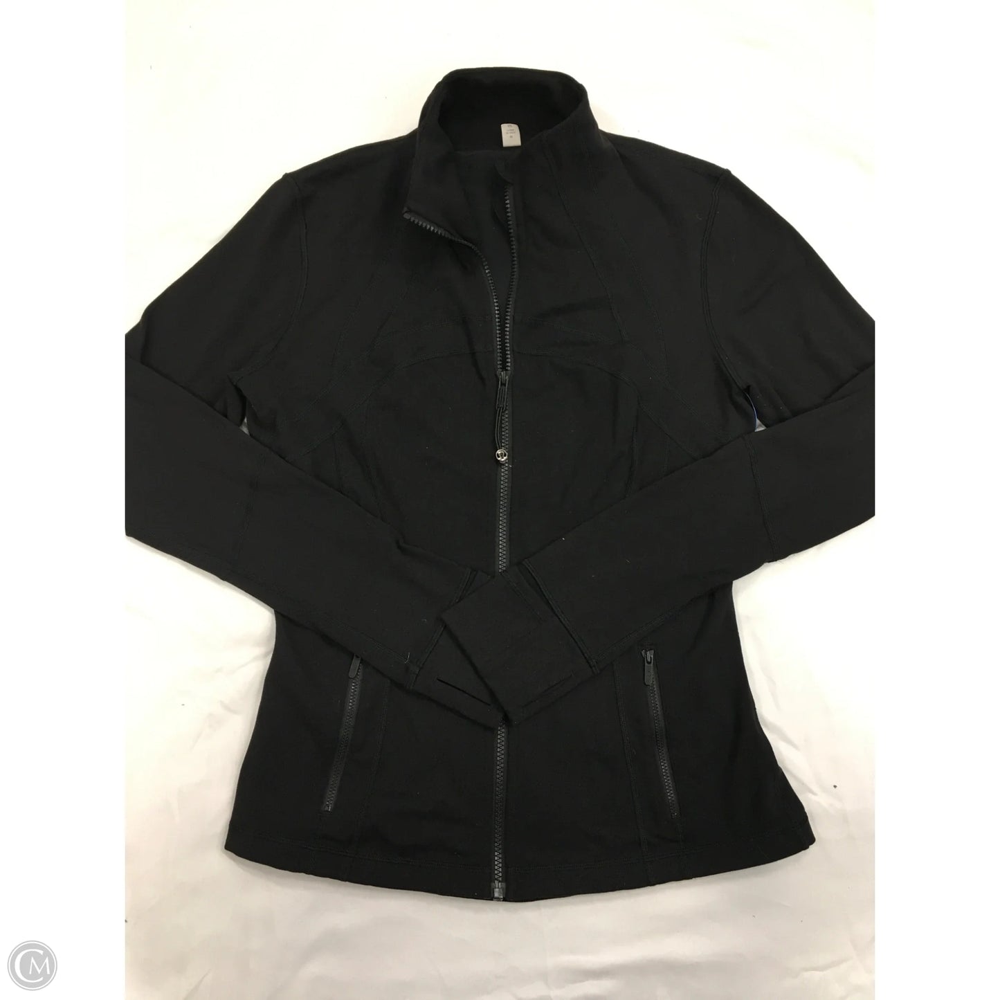 Athletic Jacket By Lululemon In Black, Size: 10