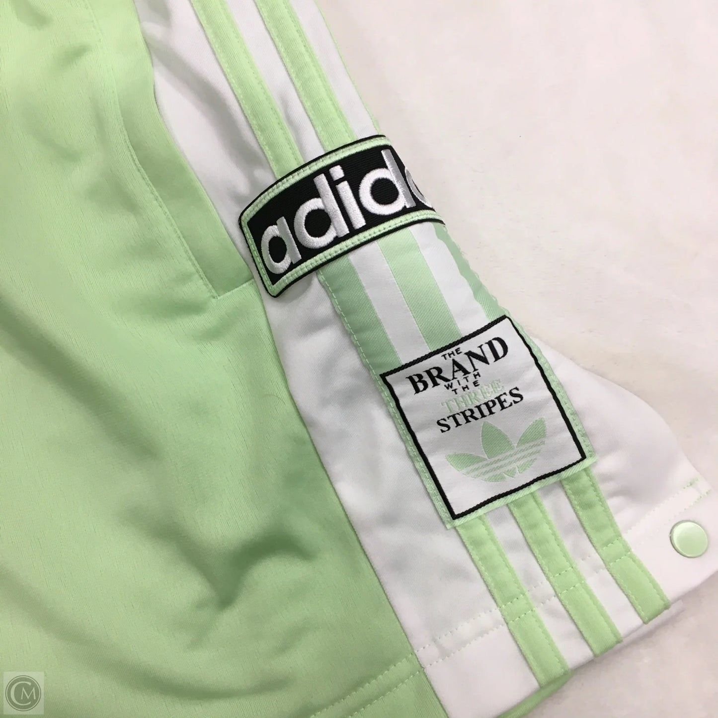 Athletic Shorts By Adidas In Green, Size: L