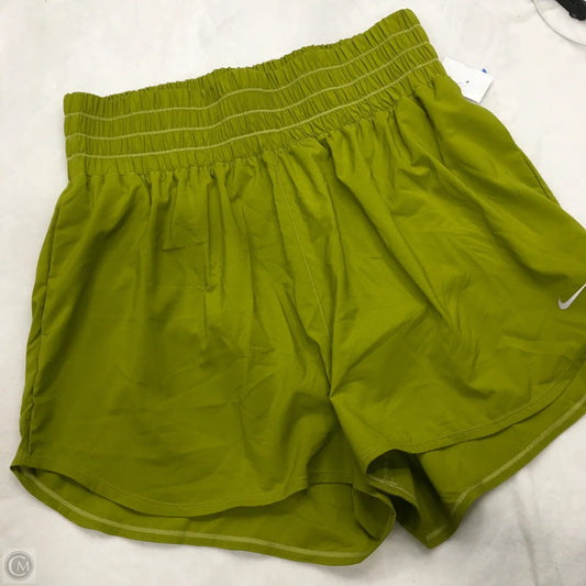 Athletic Shorts By Nike In Chartreuse, Size: 1x
