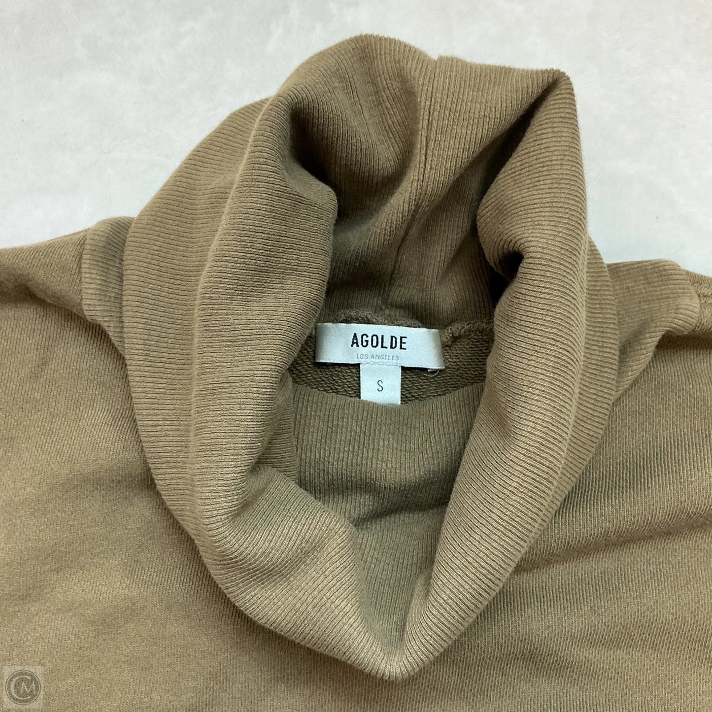 Sweatshirt Collar By Agolde In Green, Size: S