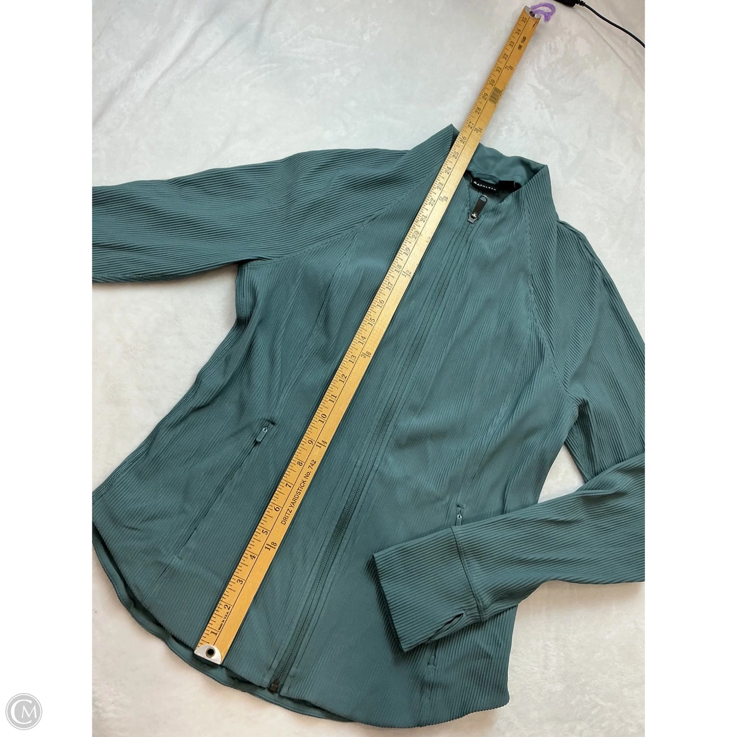 Athletic Jacket By Athleta In Teal, Size: L