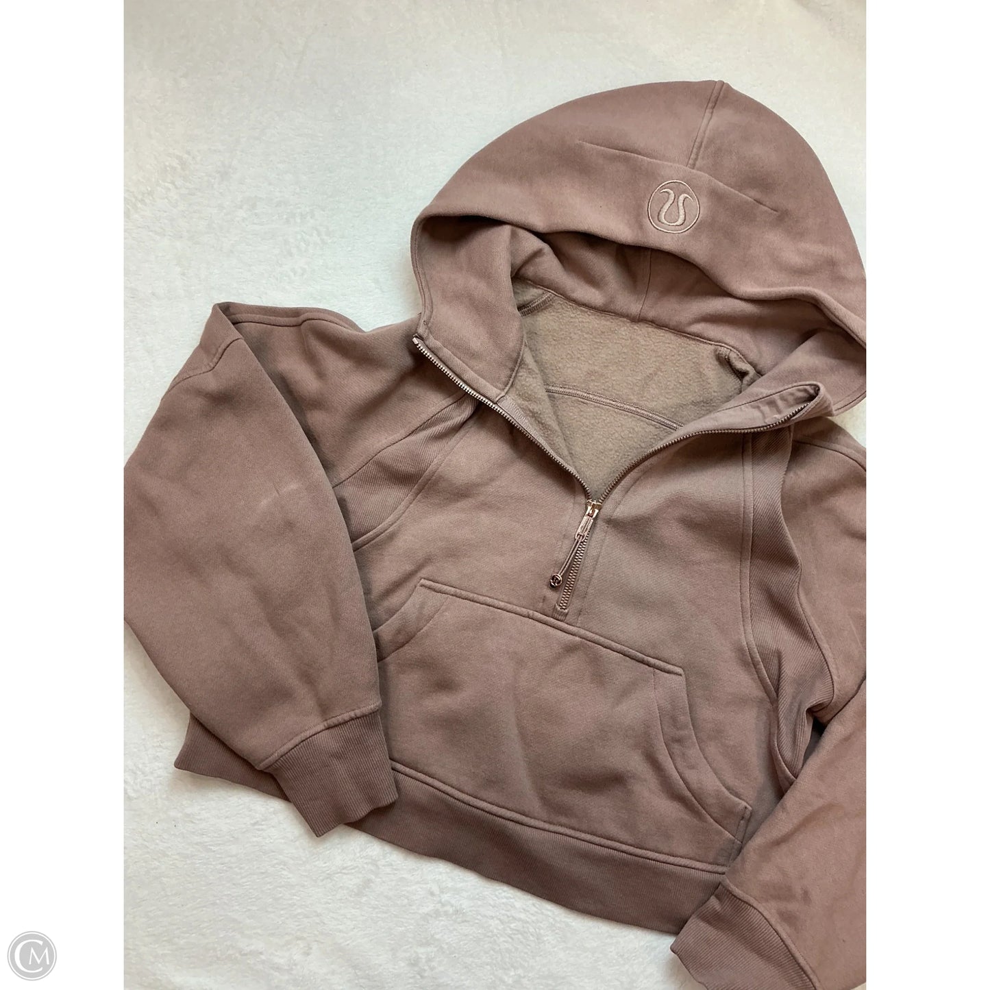Athletic Sweatshirt Hoodie By Lululemon In Mauve, Size: Xs