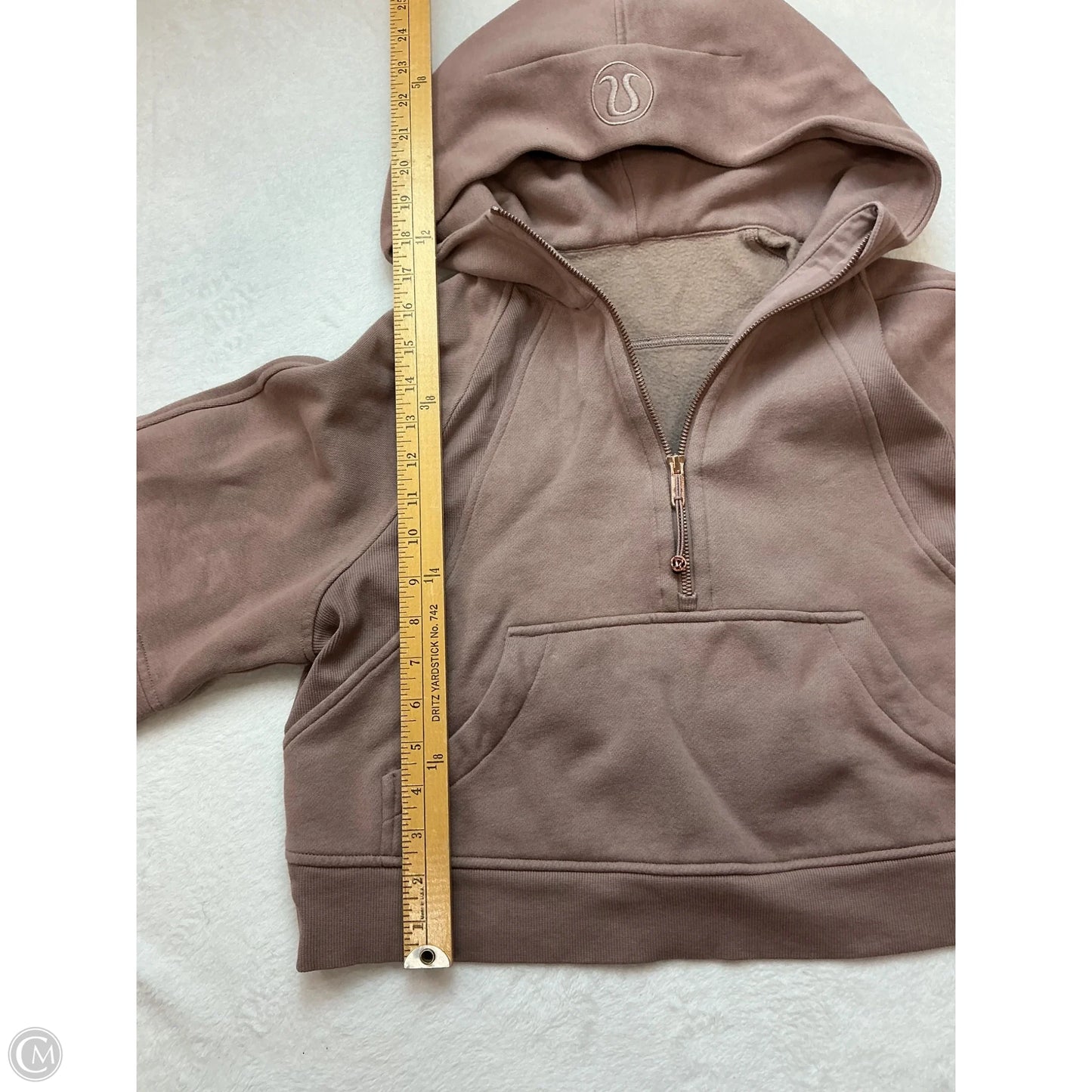 Athletic Sweatshirt Hoodie By Lululemon In Mauve, Size: Xs