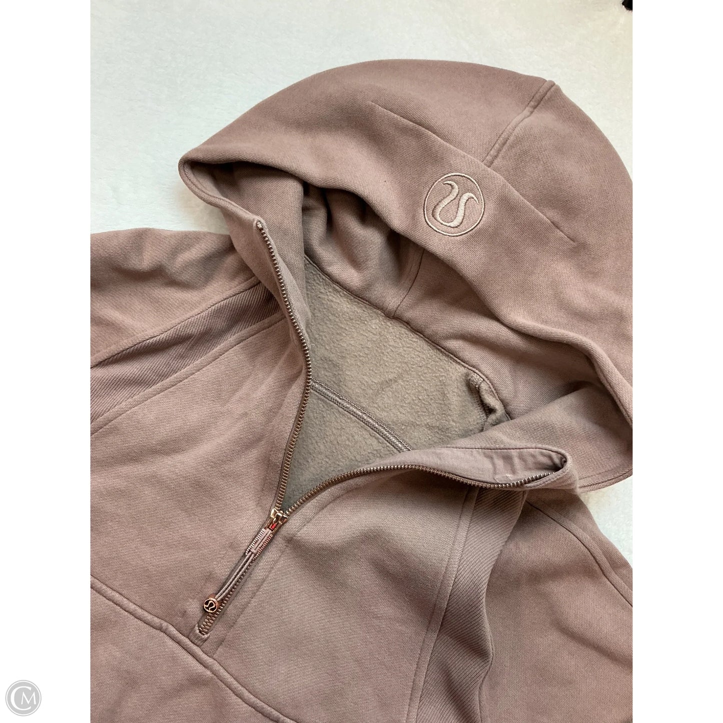 Athletic Sweatshirt Hoodie By Lululemon In Mauve, Size: Xs