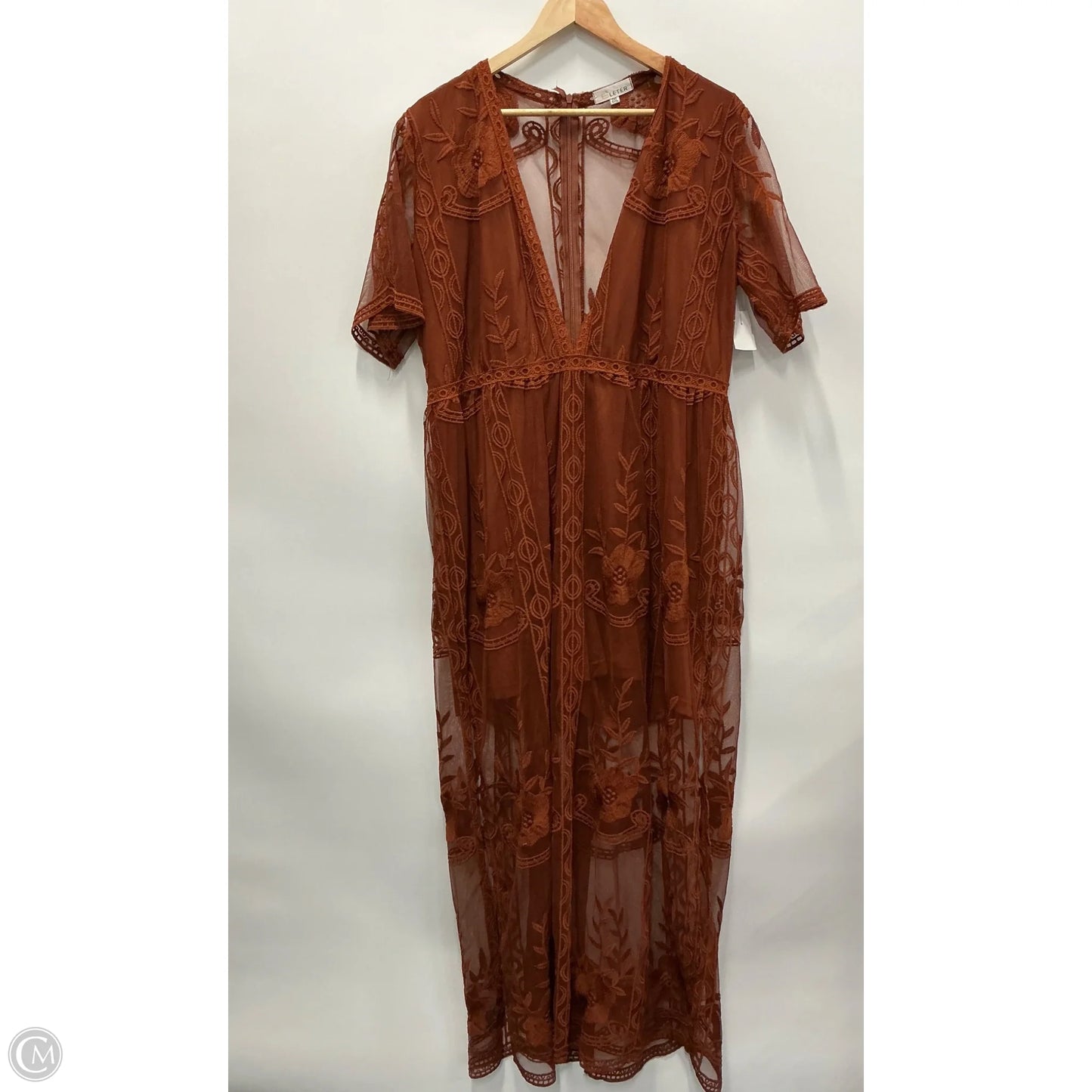 Dress Casual Maxi By Clothes Mentor In Orange, Size: 2x
