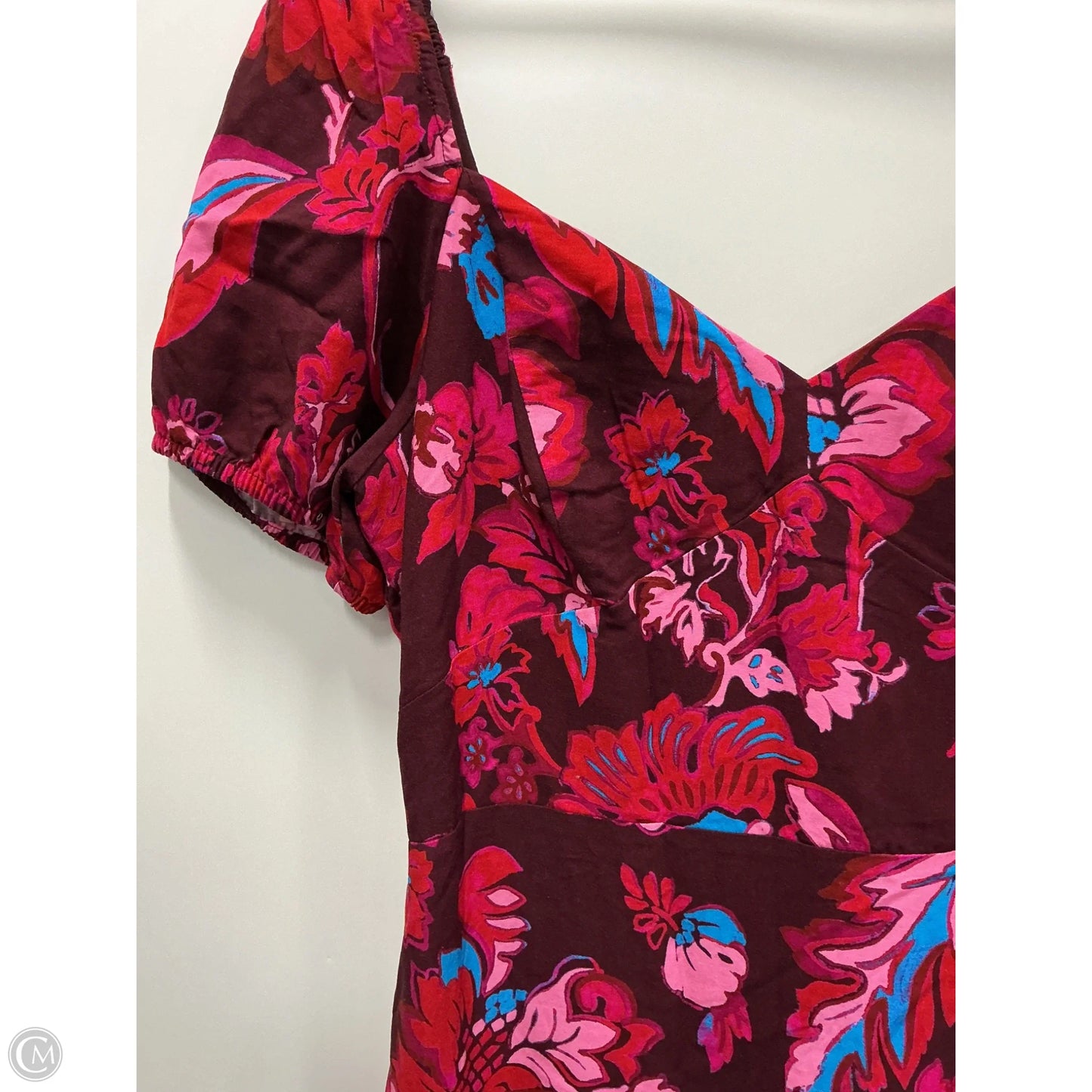 Dress Casual Midi By Adrianna Papell In Maroon, Size: Xl