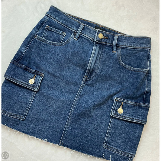 Skirt Mini & Short By Express In Blue Denim, Size: 2