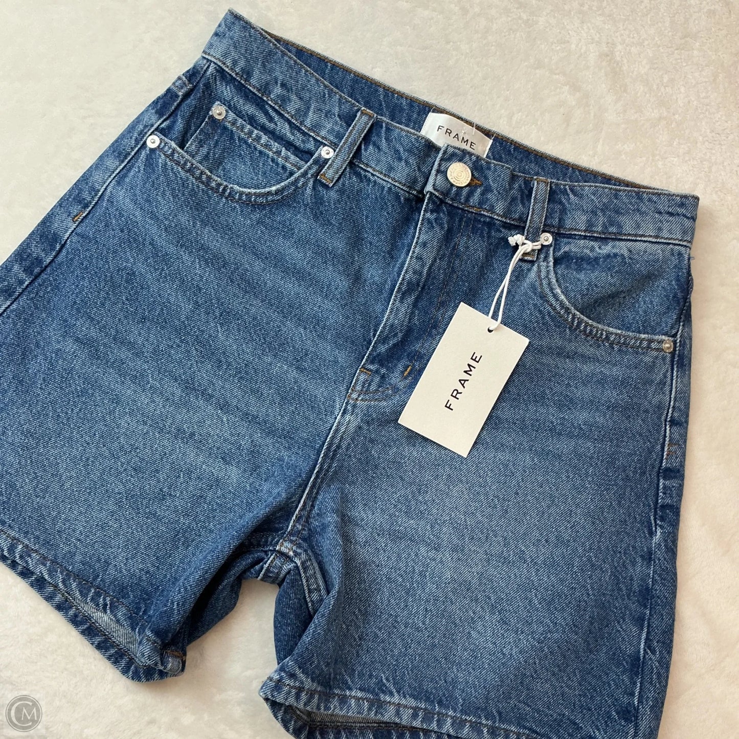 Shorts By Frame In Blue Denim, Size: 4