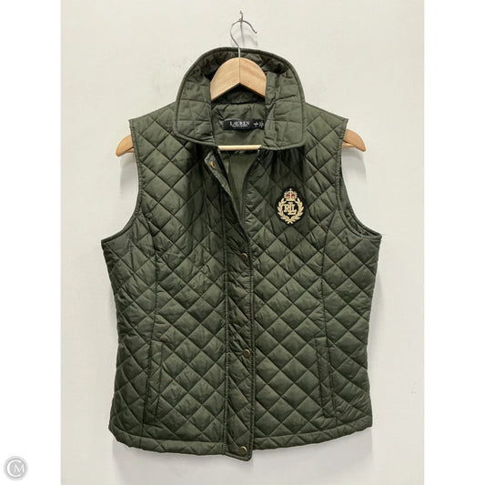 Vest Puffer & Quilted By Lauren By Ralph Lauren In Green, Size: M