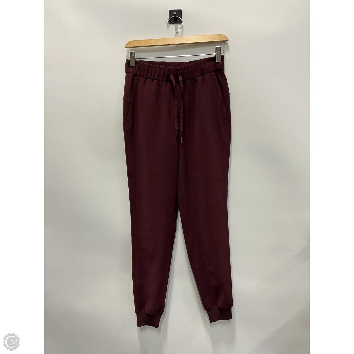 Athletic Pants By Lululemon In Maroon, Size: 4