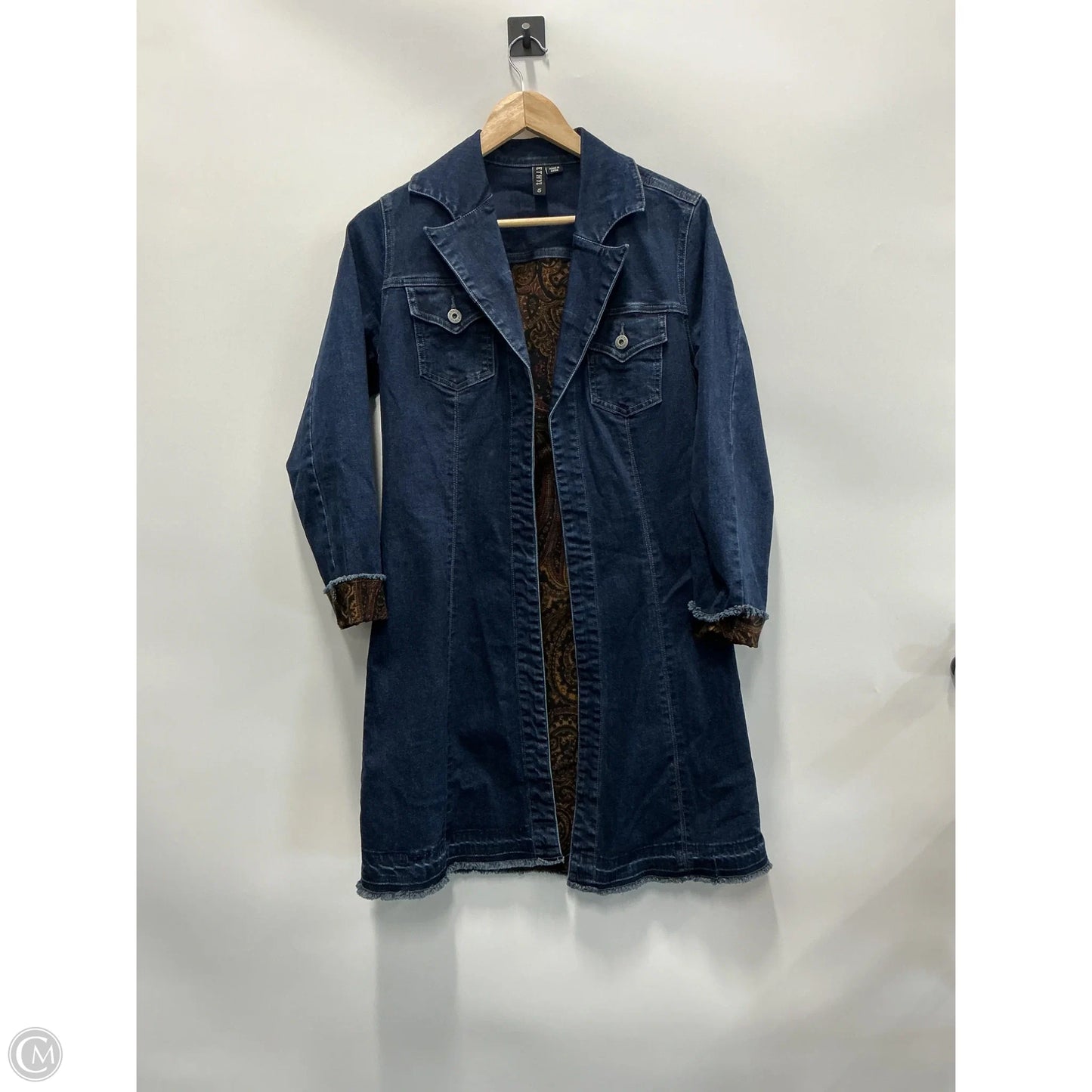 Jacket Denim By Ethyl In Blue Denim, Size: S
