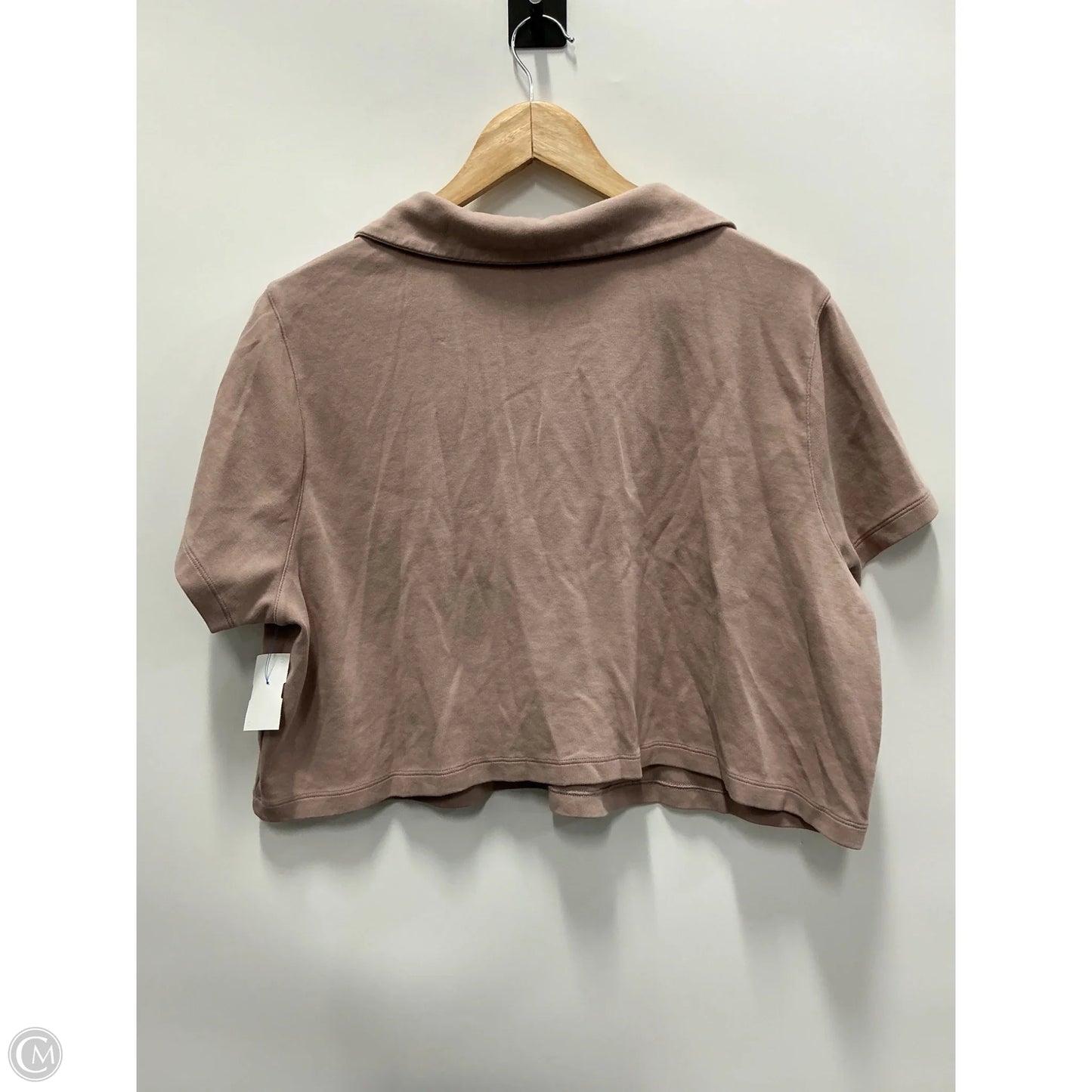 Athletic Top Short Sleeve By Nike In Mauve, Size: 2x