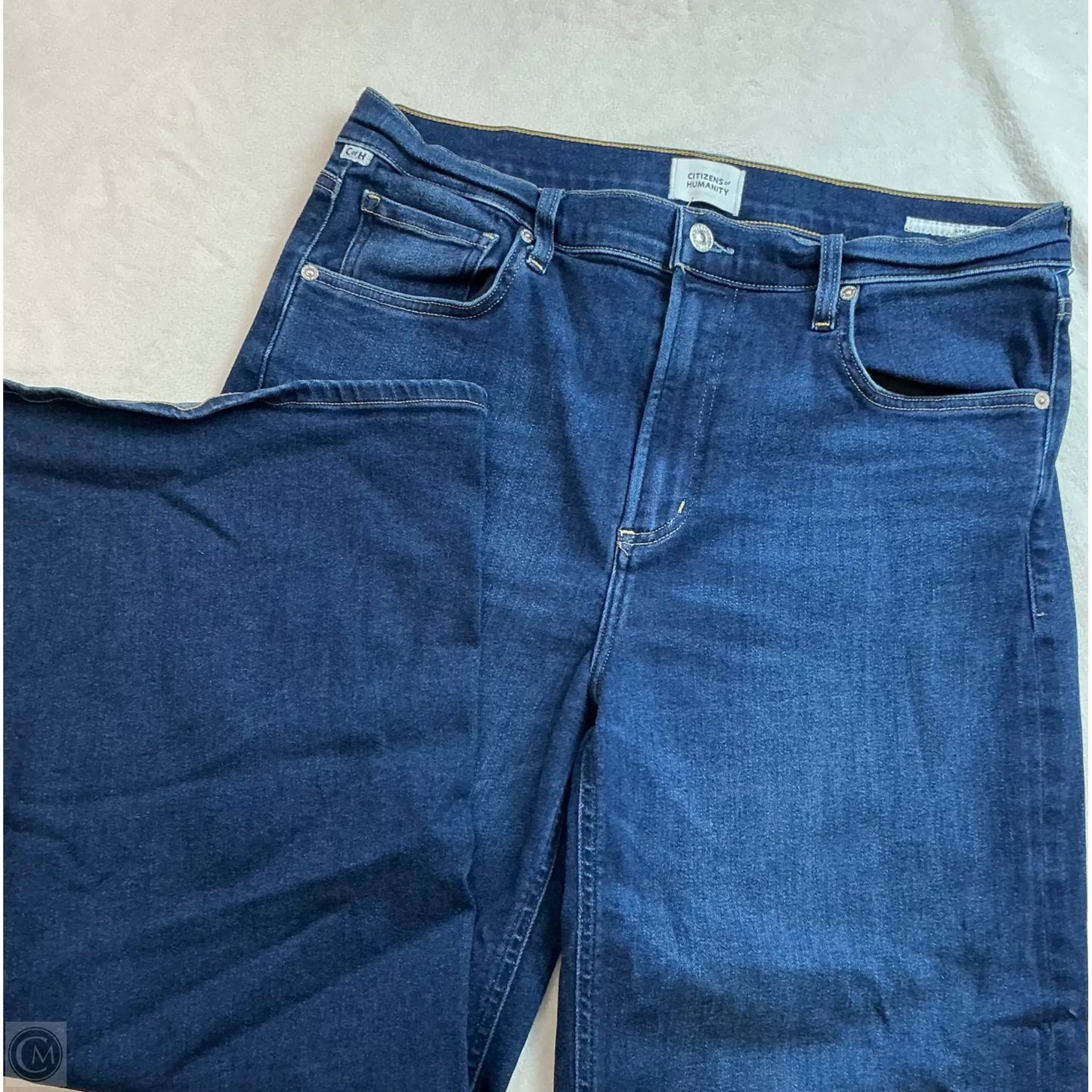 Jeans Wide Leg By Citizens Of Humanity In Blue Denim, Size: 8