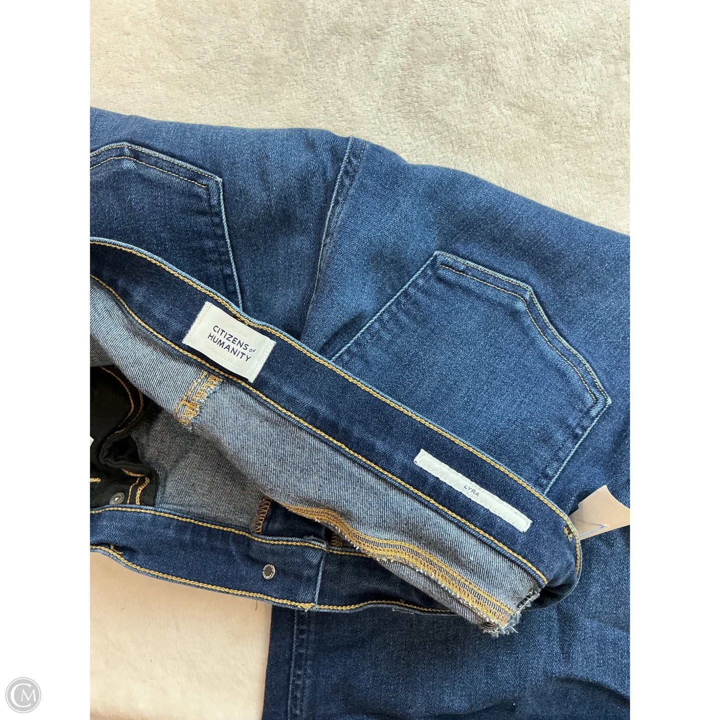 Jeans Wide Leg By Citizens Of Humanity In Blue Denim, Size: 8