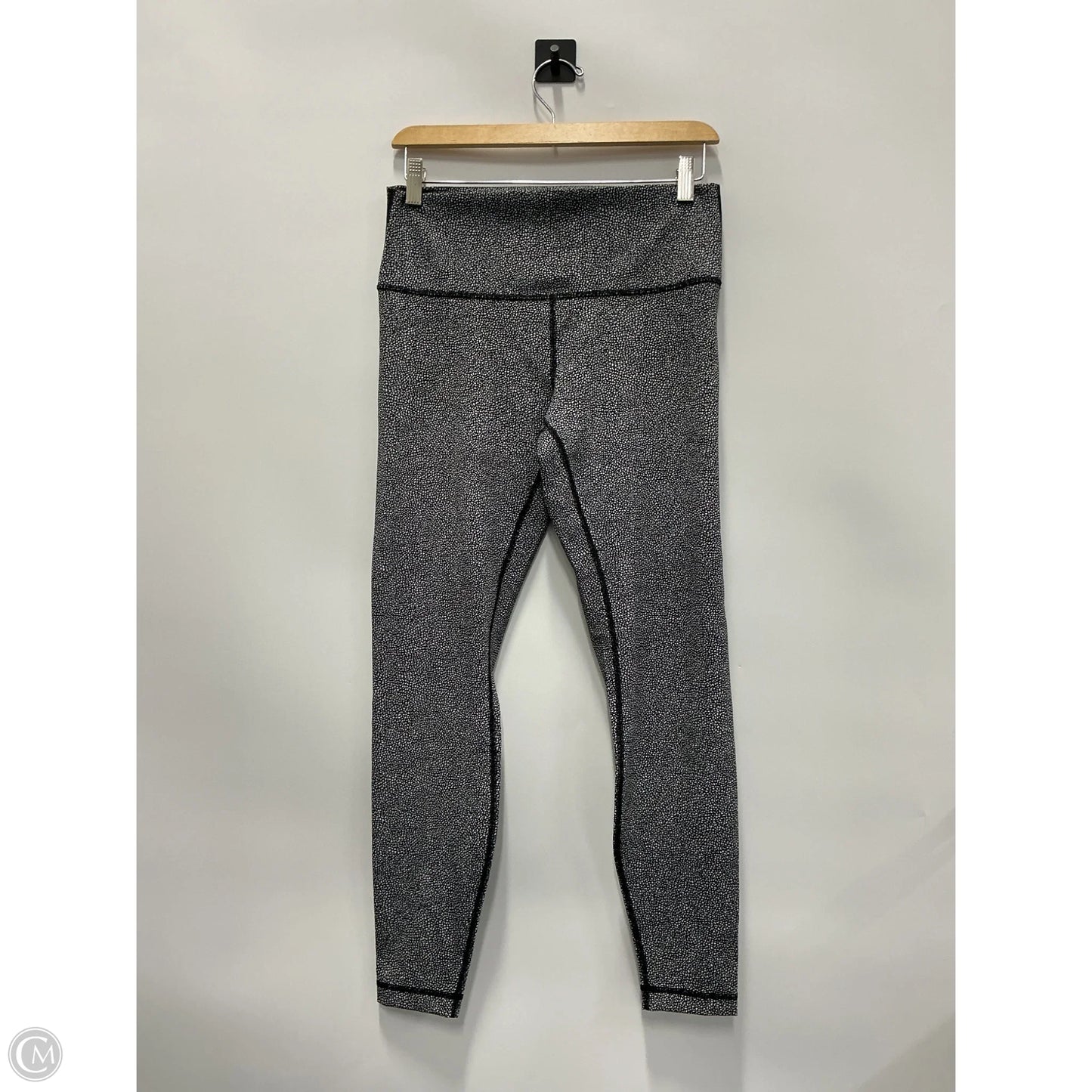 Athletic Leggings By Lululemon In Black & White, Size: 10