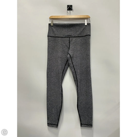 Athletic Leggings By Lululemon In Black & White, Size: 10
