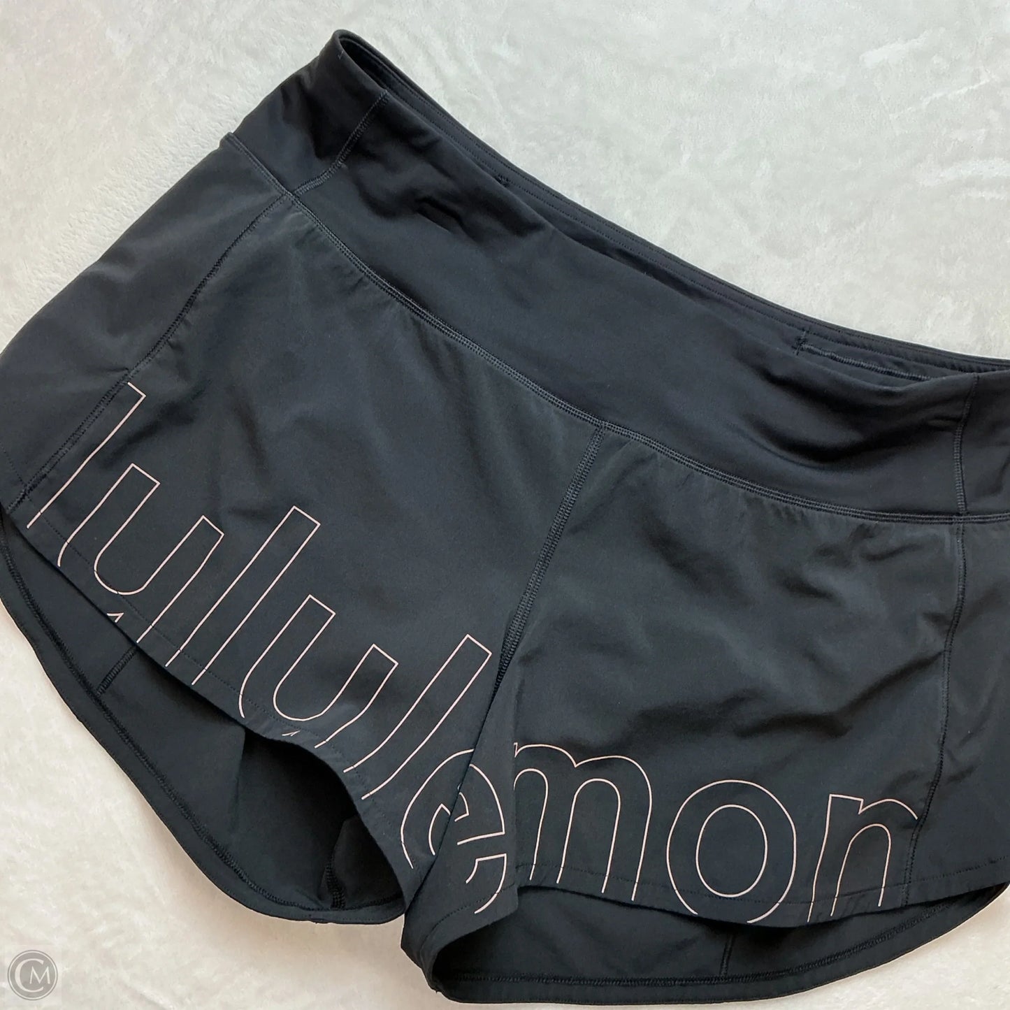 Athletic Shorts By Lululemon In Black, Size: 8