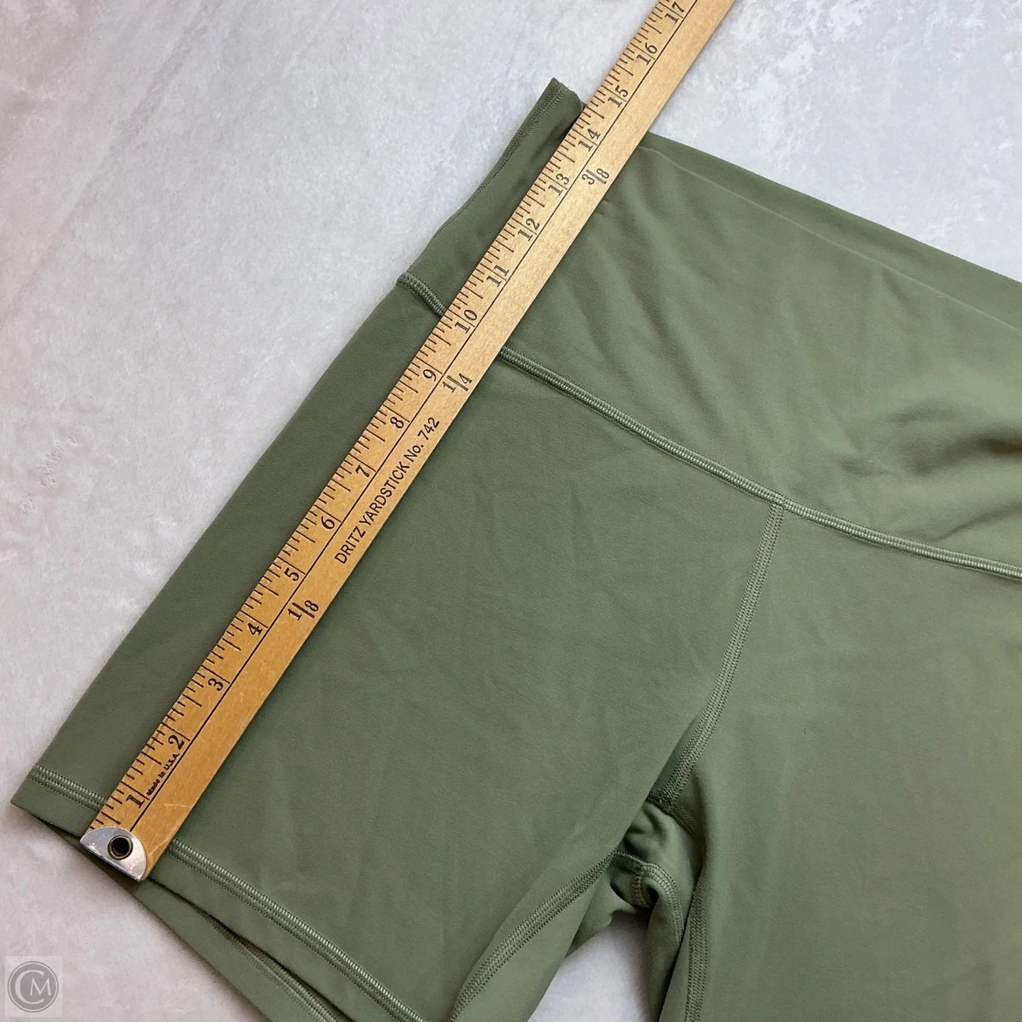 Athletic Shorts By Lululemon In Green, Size: 10
