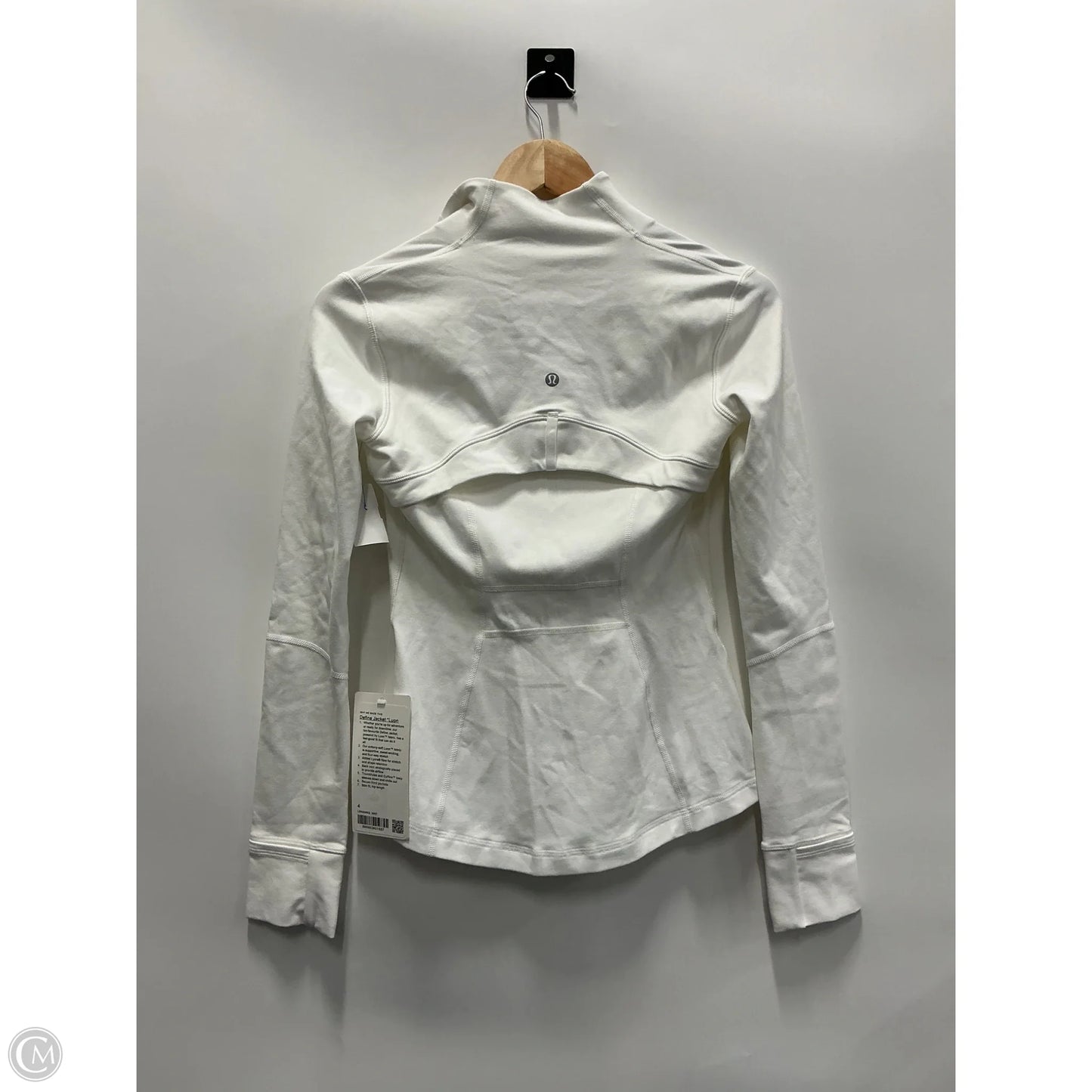 Athletic Jacket By Lululemon In White, Size: 4