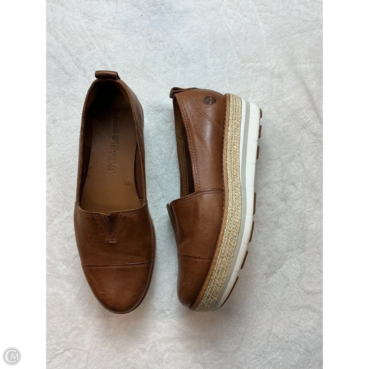 Shoes Heels Platform By Timberland In Tan, Size: 8
