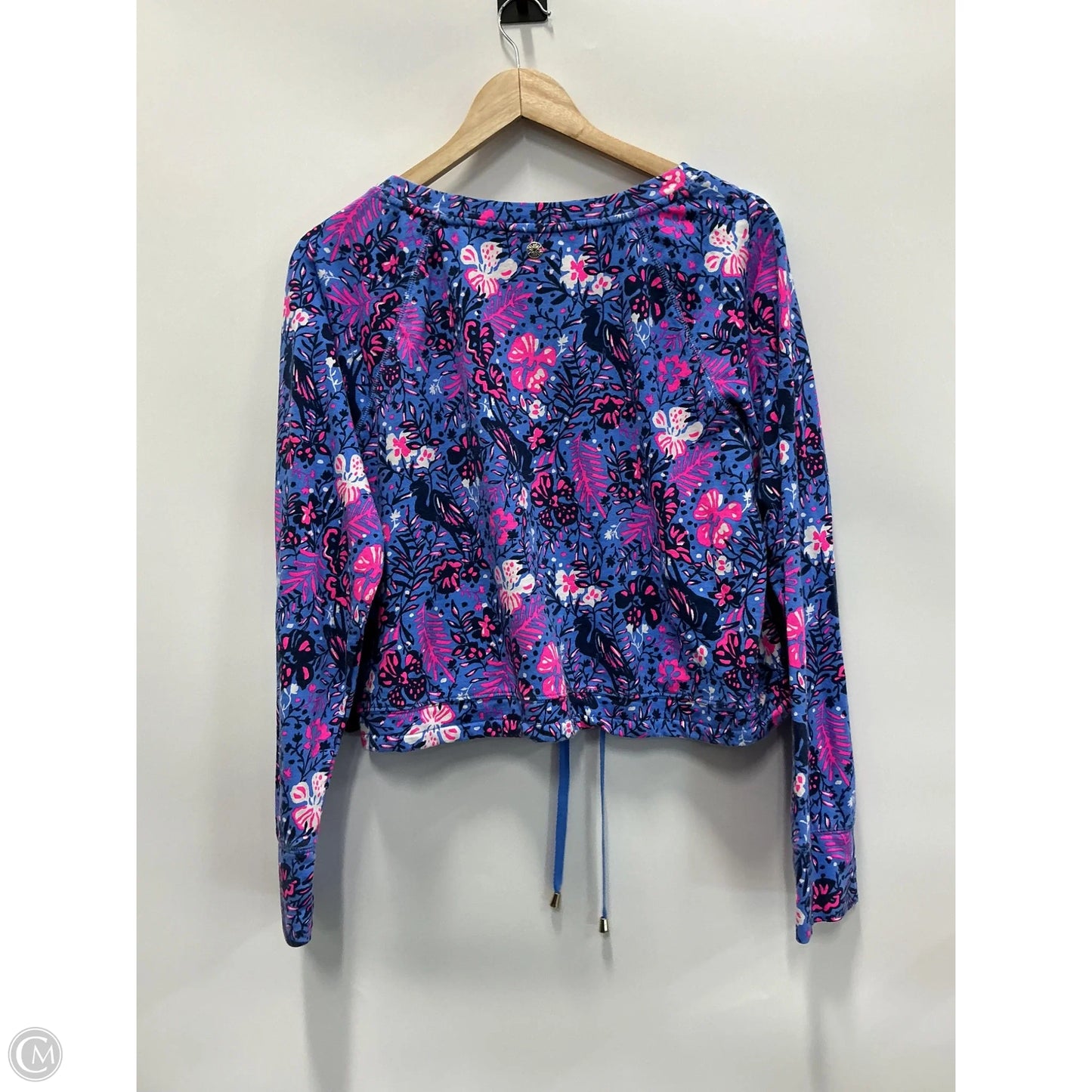 Top Long Sleeve Designer By Lilly Pulitzer In Blue, Size: L