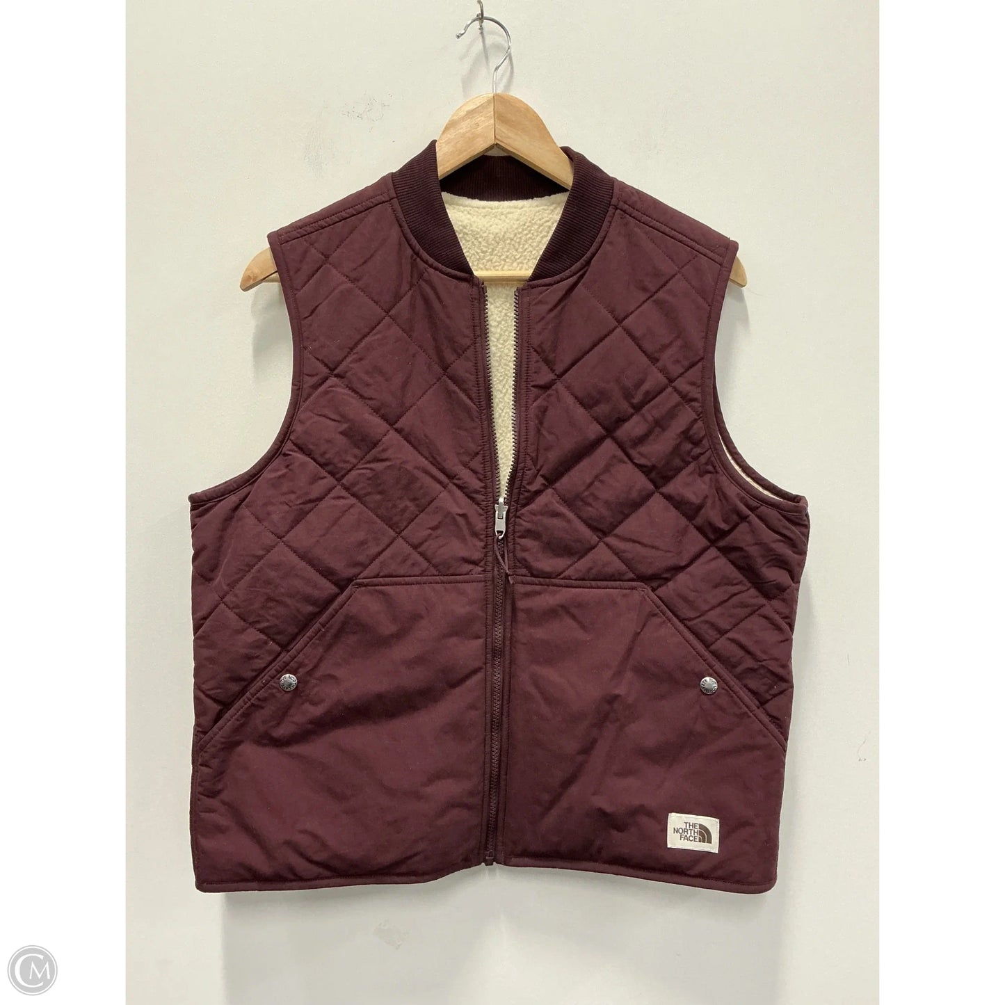 Vest Puffer & Quilted By The North Face In Purple, Size: Xl