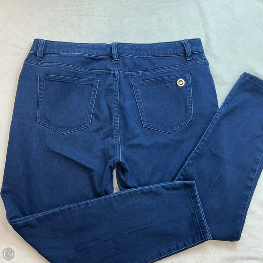 Jeans Skinny By Michael By Michael Kors In Blue Denim, Size: 12