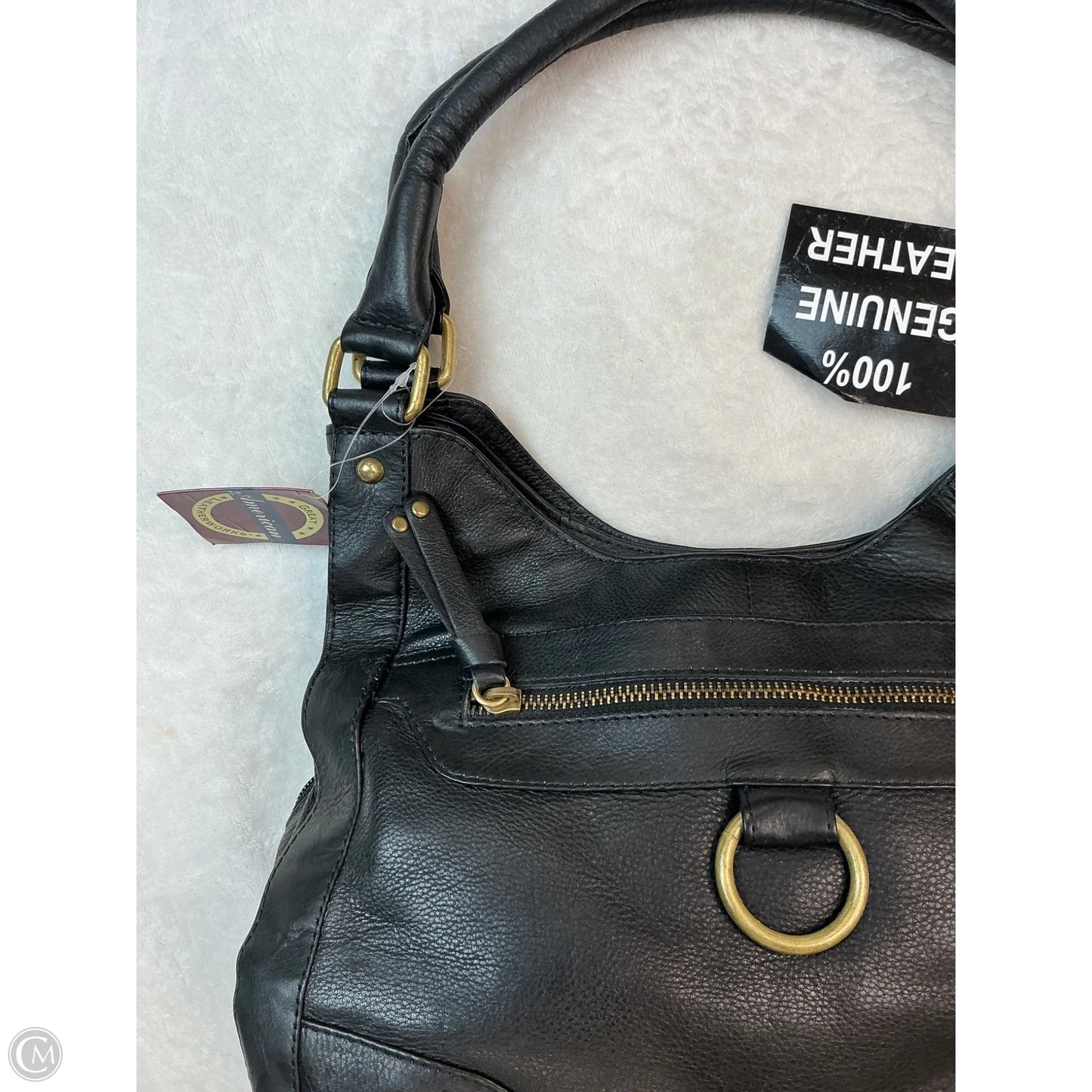 Handbag Leather By Clothes Mentor, Size: Medium