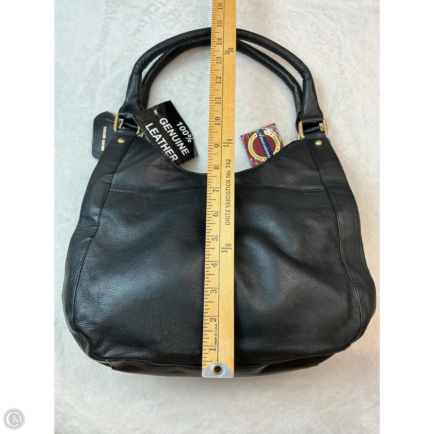 Handbag Leather By Clothes Mentor, Size: Medium