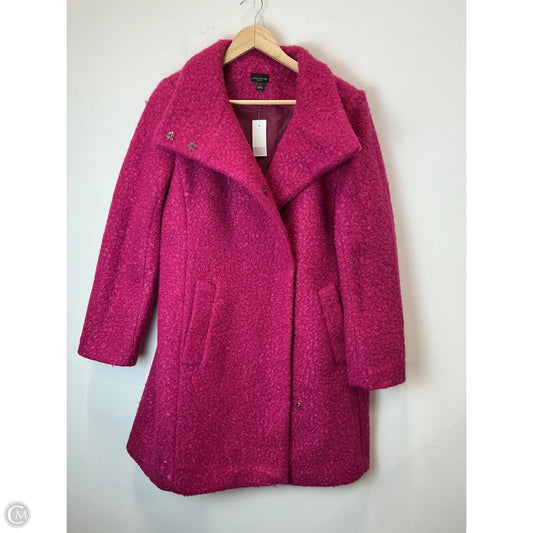 Coat Faux Fur & Sherpa By Ann Taylor In Purple, Size: M