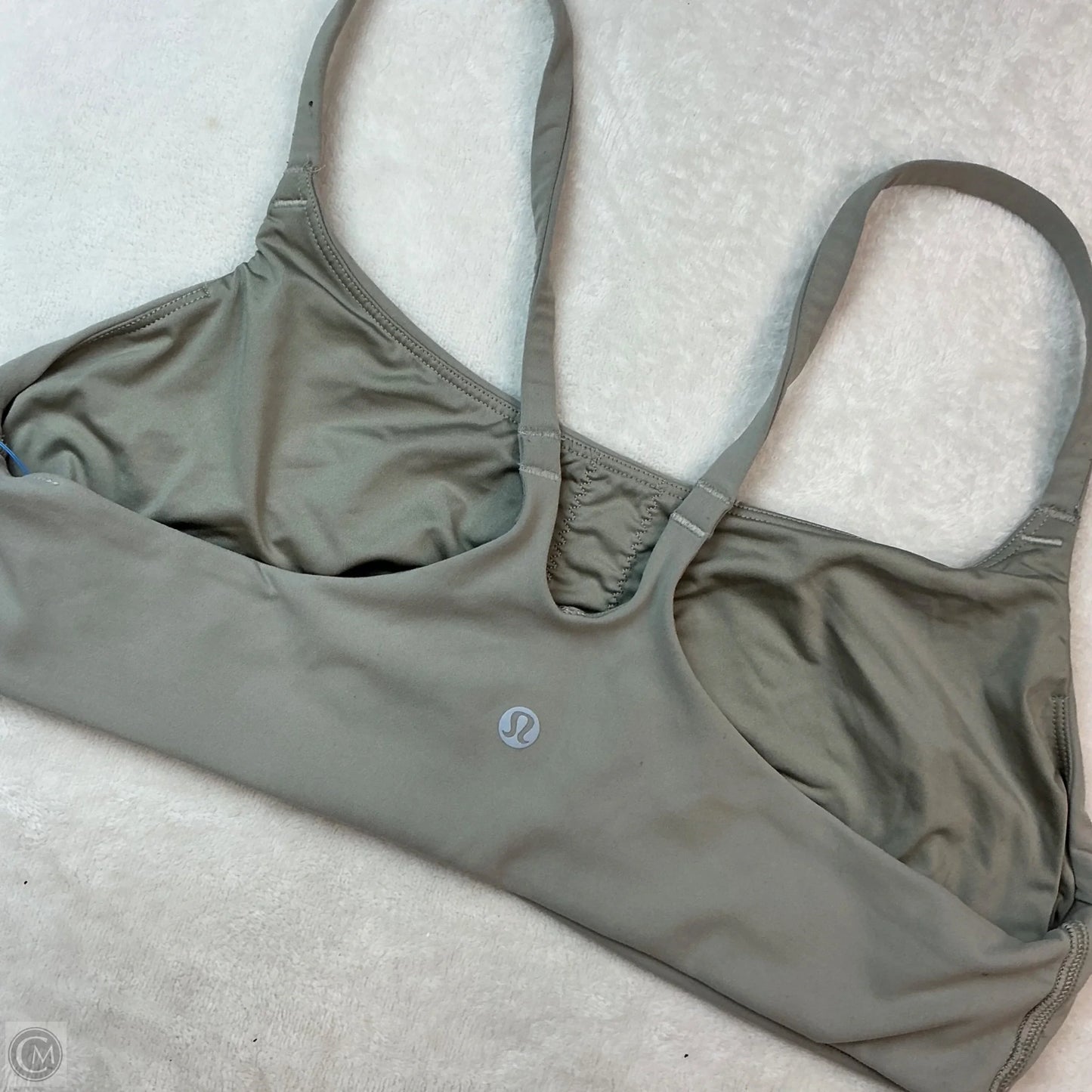 Athletic Bra By Lululemon In Grey, Size: 12
