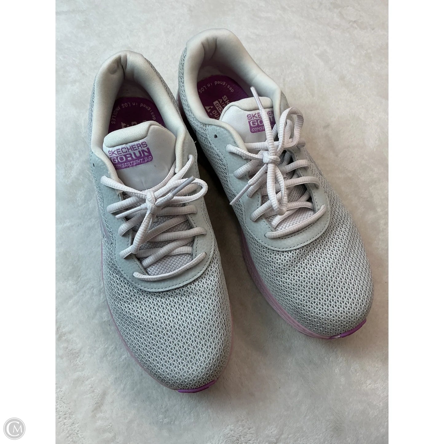 Shoes Athletic By Skechers In Grey, Size: 9