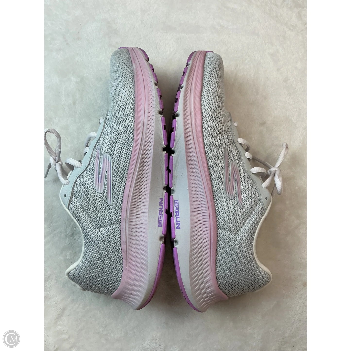 Shoes Athletic By Skechers In Grey, Size: 9