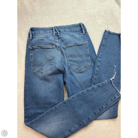 Jeans Skinny By Good American In Blue Denim, Size: 4
