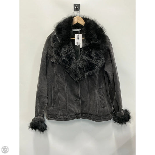 Jacket Denim By Blue B In Black Denim, Size: S