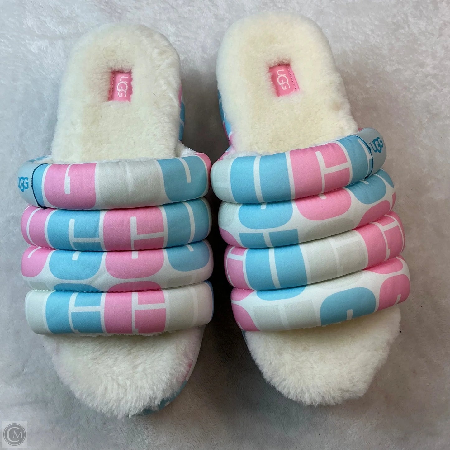 Shoes Designer By Ugg In Blue & Pink, Size: 11